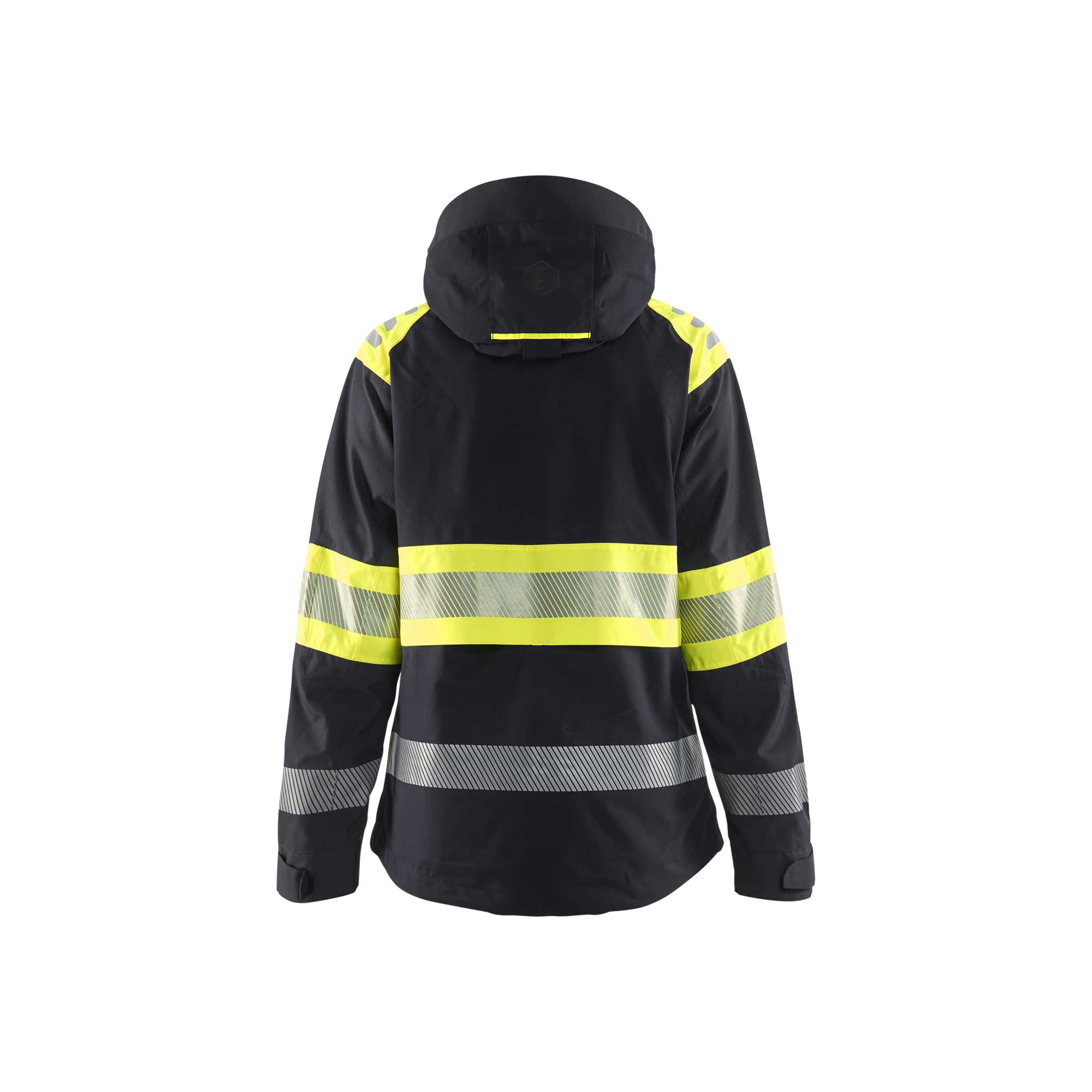BLAKLADER 44301977 WOMEN’S HI VIS SHELL JACKET Hi Vis Reflective Shell Work Jacket WOMEN - Waterproof